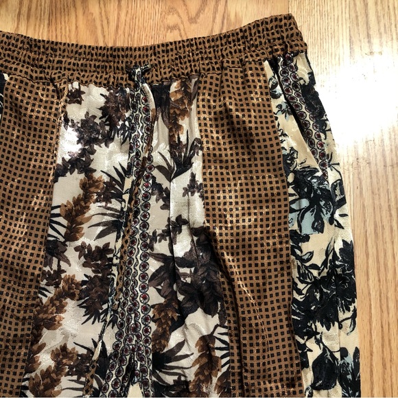 Zara Printed Satin Pants - Picture 3 of 3